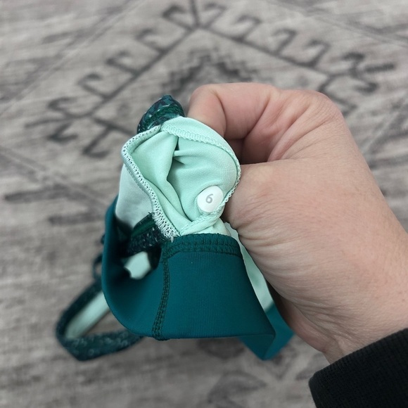 Lululemon Splendour Sport Bra Flashback Static Seamist Forage Teal Womens 6 - Picture 5 of 5